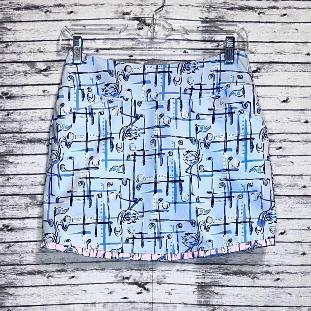 Lilly Pulitzer UPF 50+ Fairway Performance Skort Talk Birdie To Me